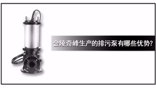 金陵奇峰生產的排污泵有哪些優勢？