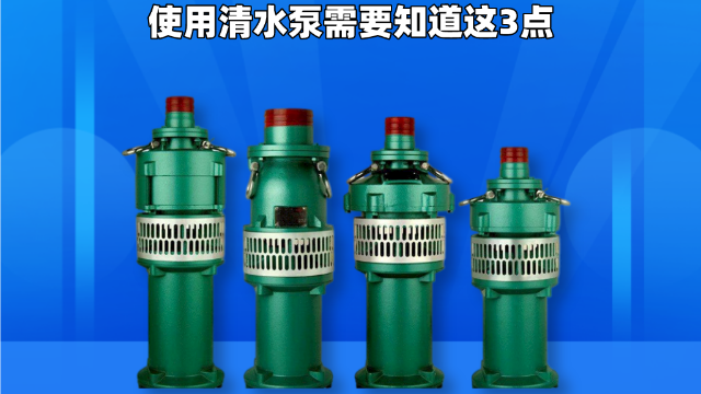 使用清水泵需要知道這3點
