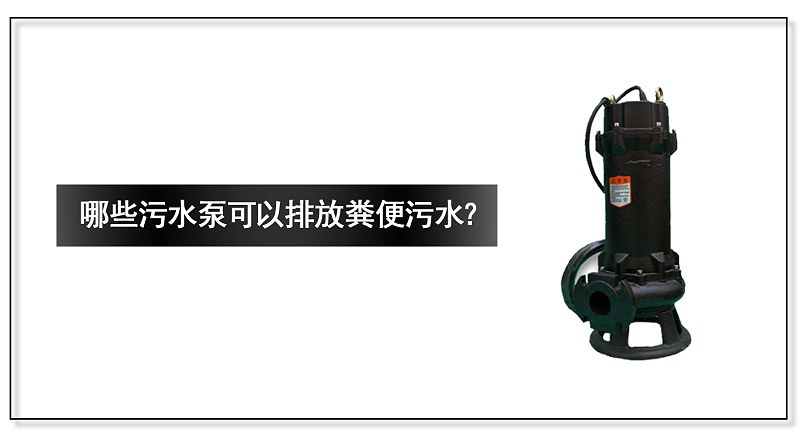 哪些污水泵可以排放糞便污水？