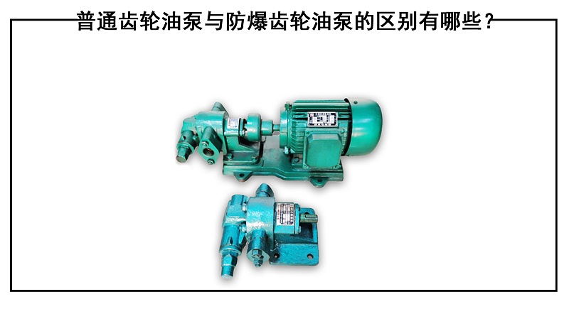普通齒輪油泵與防爆齒輪油泵的區別有哪些？