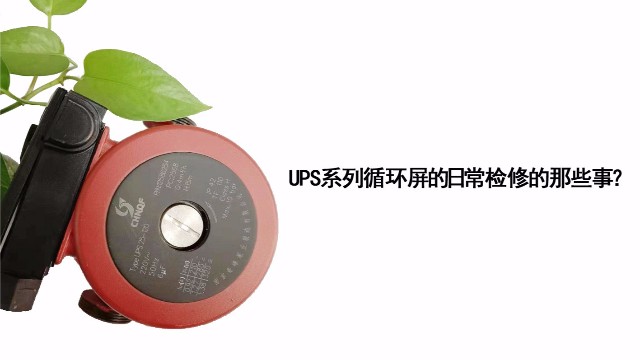 UPS系列循環屏蔽泵的日常檢修的那些事？
