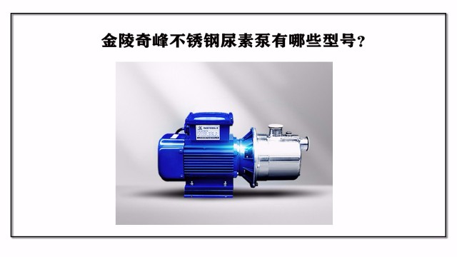 金陵奇峰不銹鋼尿素泵有哪些型號？