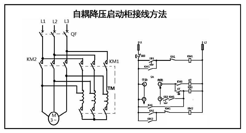 自耦降壓?jiǎn)?dòng)柜接線方法